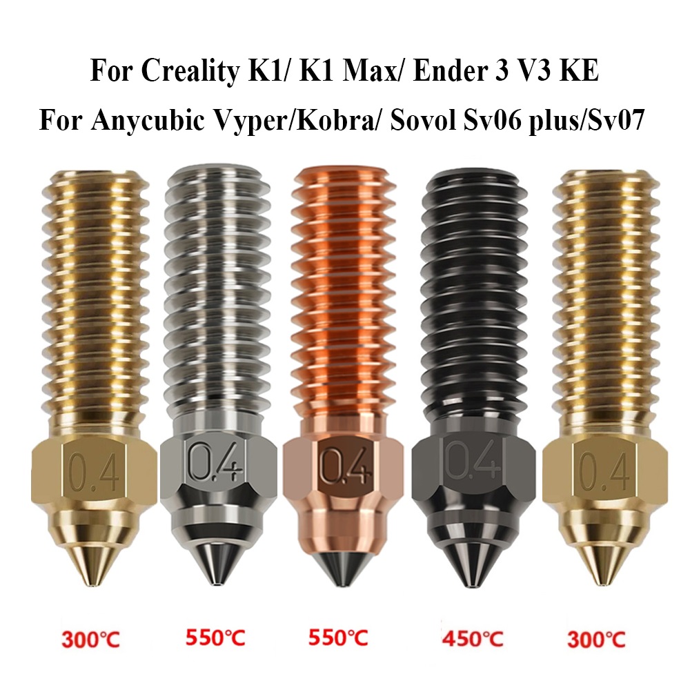 3D Printer Nozzle Brass - Nozzle For Creality K1 Max Ender