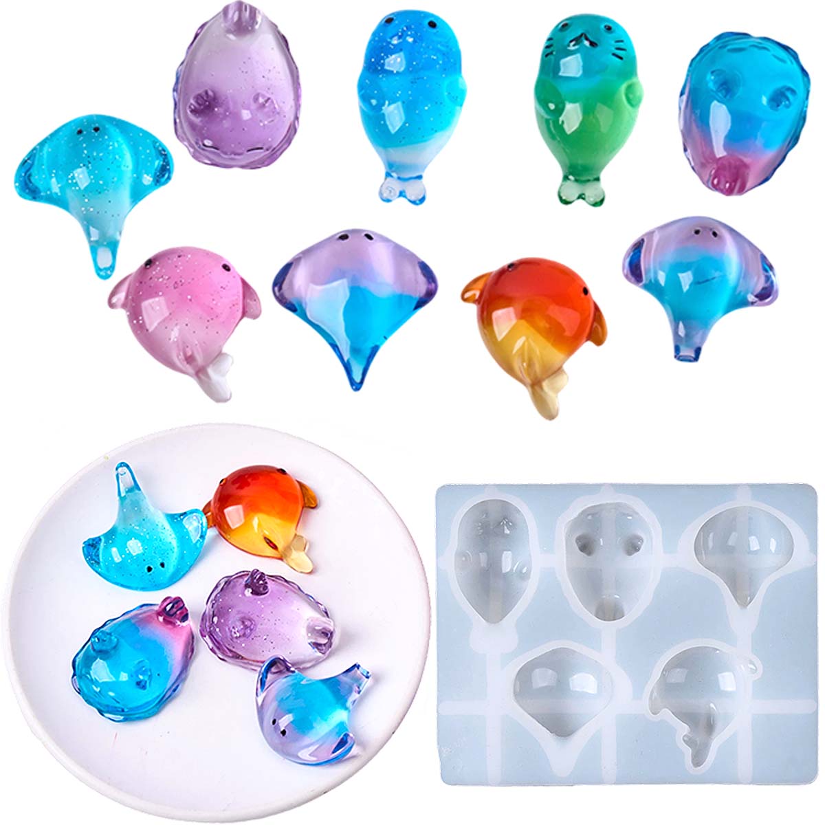 3D Printing With Silicone - 3D Healing Kawaii Manta Ray Whale