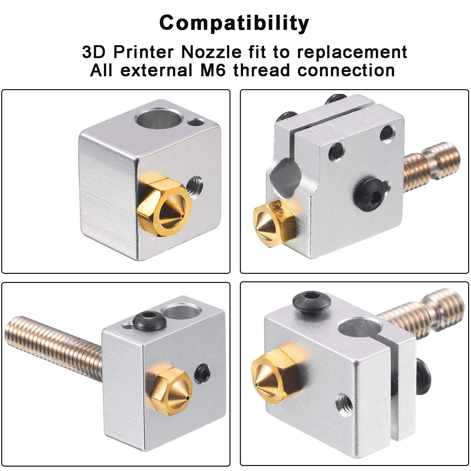 0.4mm Brass Nozzles 3D Printer - 3D Printer Nozzle Brass recension och pris