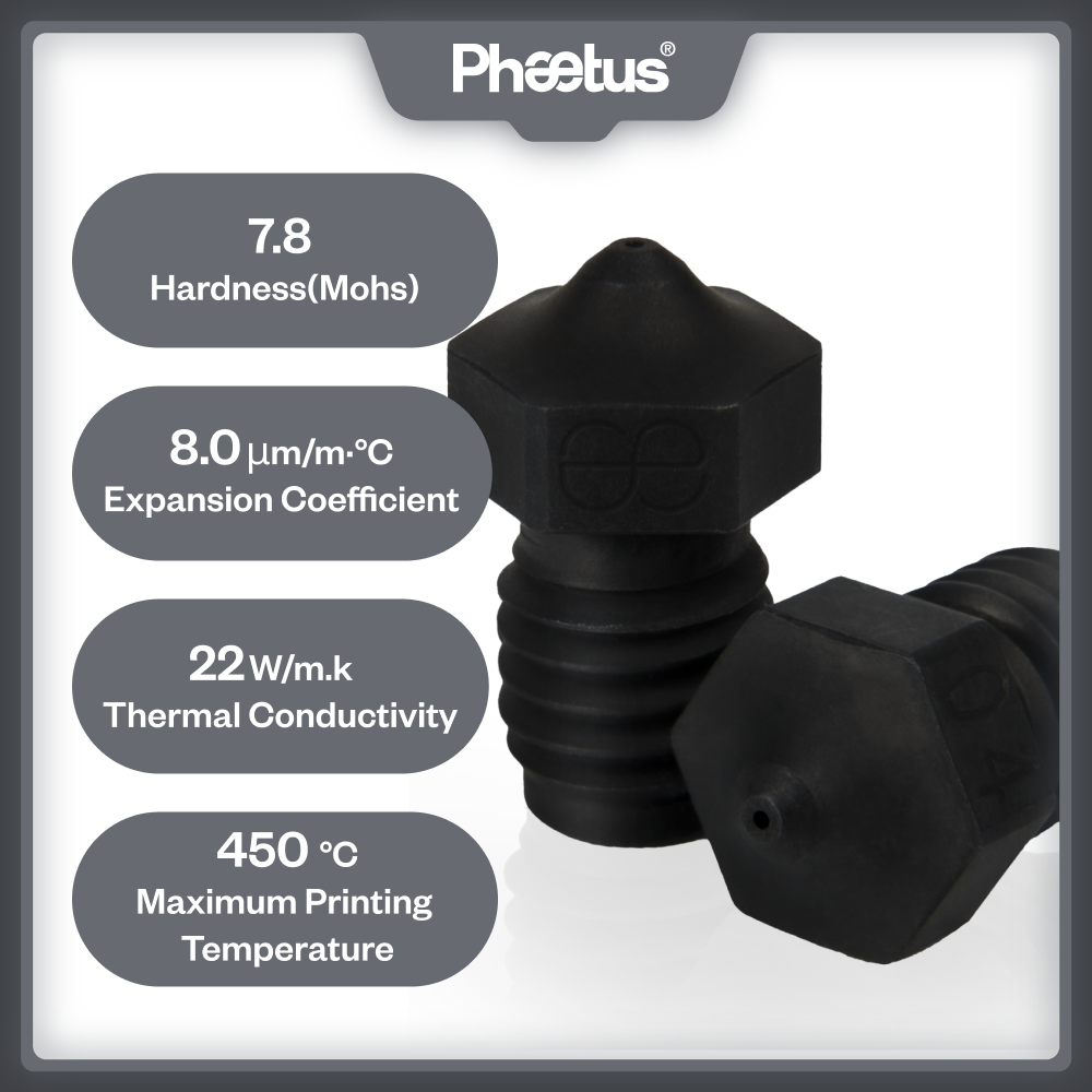 PHAETUS High Quality Hardened  - Carbon Fiber Filament recension och pris