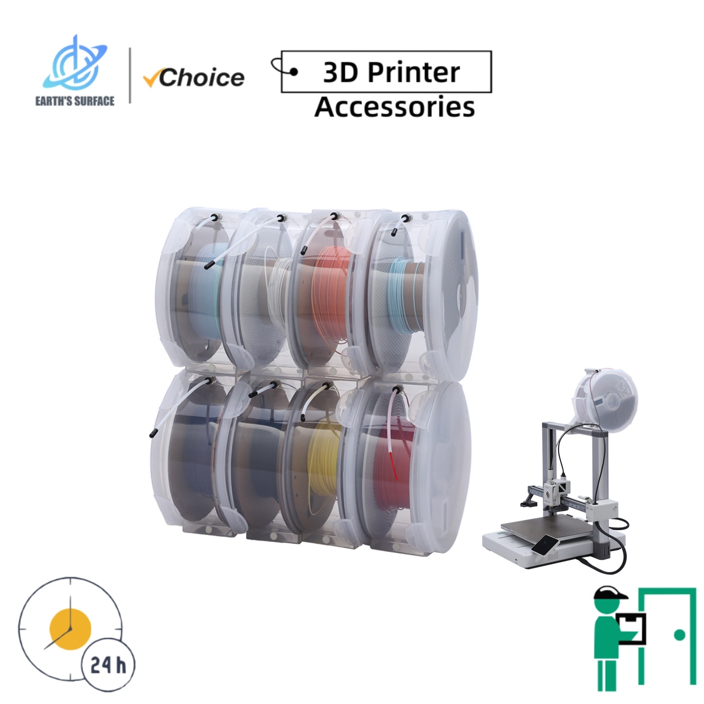 EARTH'S SURFACE Dustproof 3D P - 3D Printing Housing recension och pris