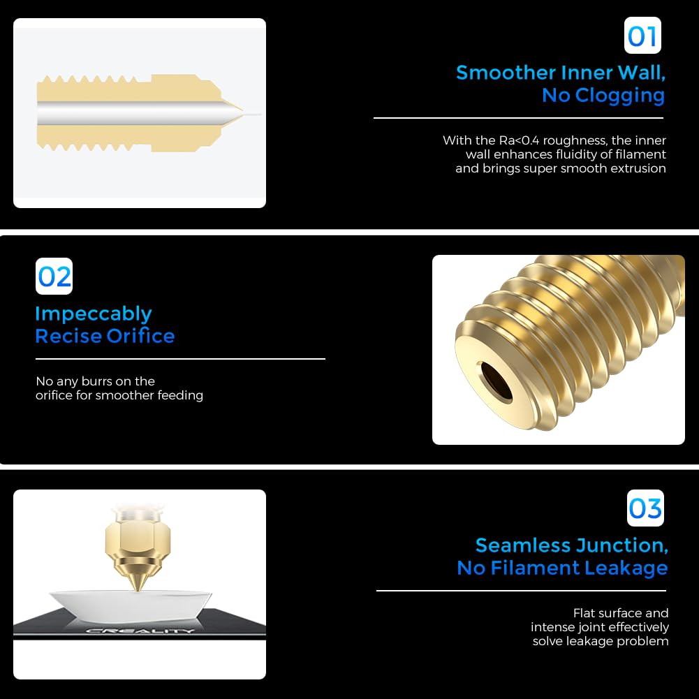 Official Creality Ender 3 V3 S - 3D Printer Nozzle Brass recension och pris