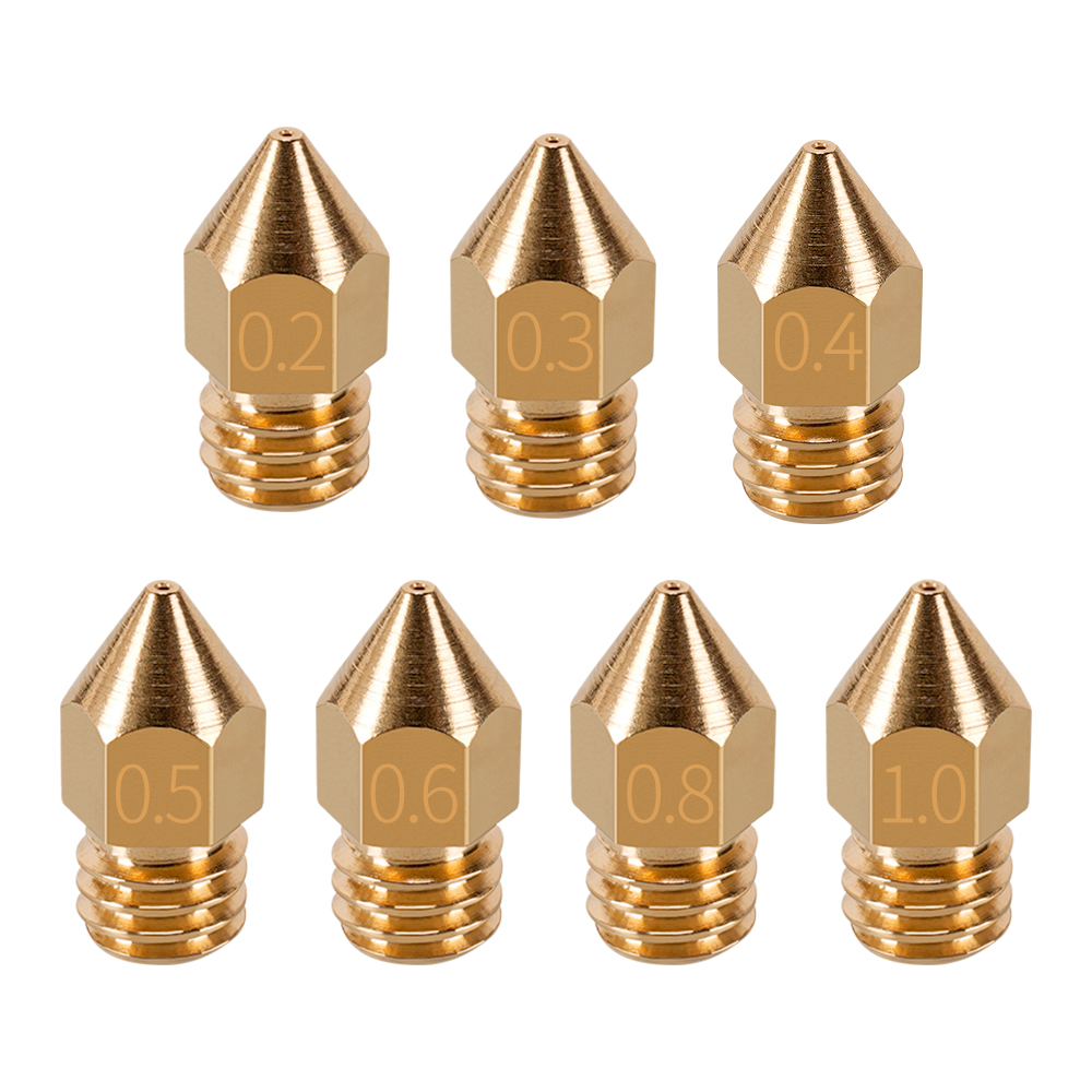 MK7 MK8 Nozzle 0.4mm 0.3mm 0.2 - 3D Printer Nozzle Brass recension och pris