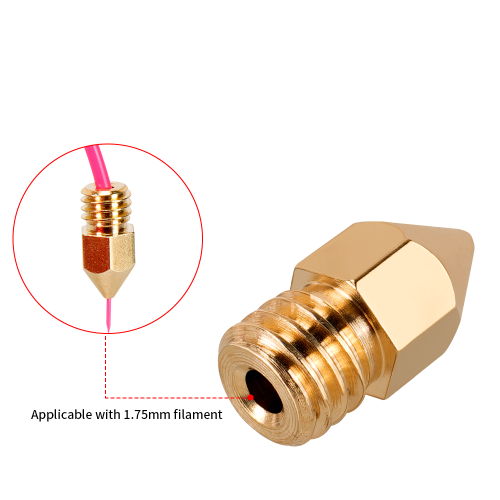 MK7 MK8 Nozzle 0.4mm 0.3mm 0.2 - 3D Printer Nozzle Brass recension och pris