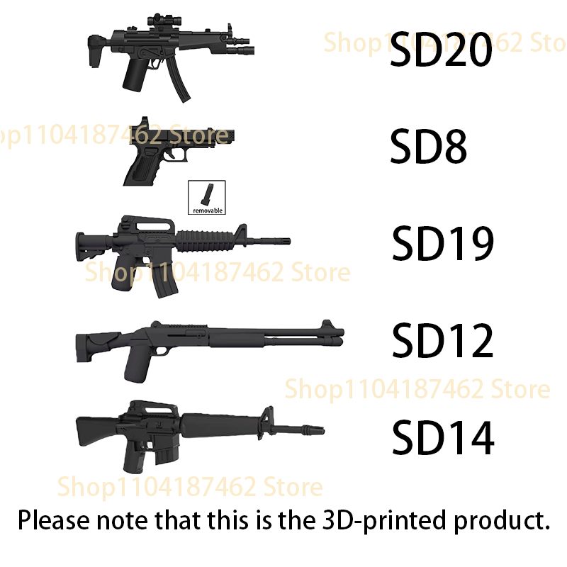 Military Soldiers Figure Equip - 3D Printing Lego Bricks recension och pris