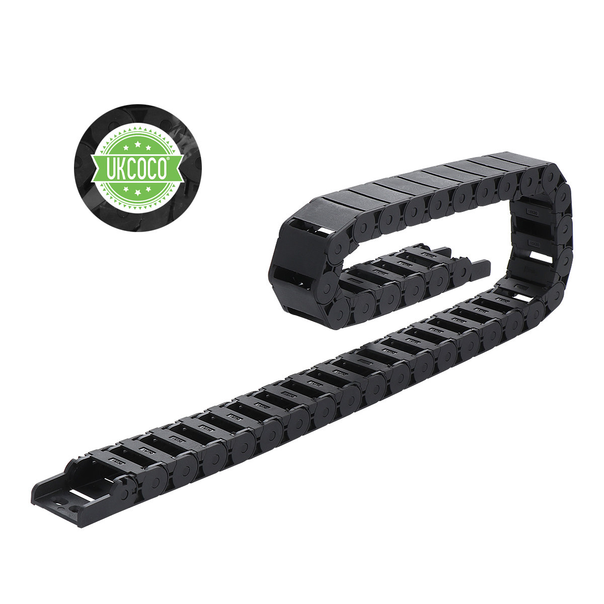 1M Black Plastic Cable Carrier - 3D Printing Cnc recension och pris
