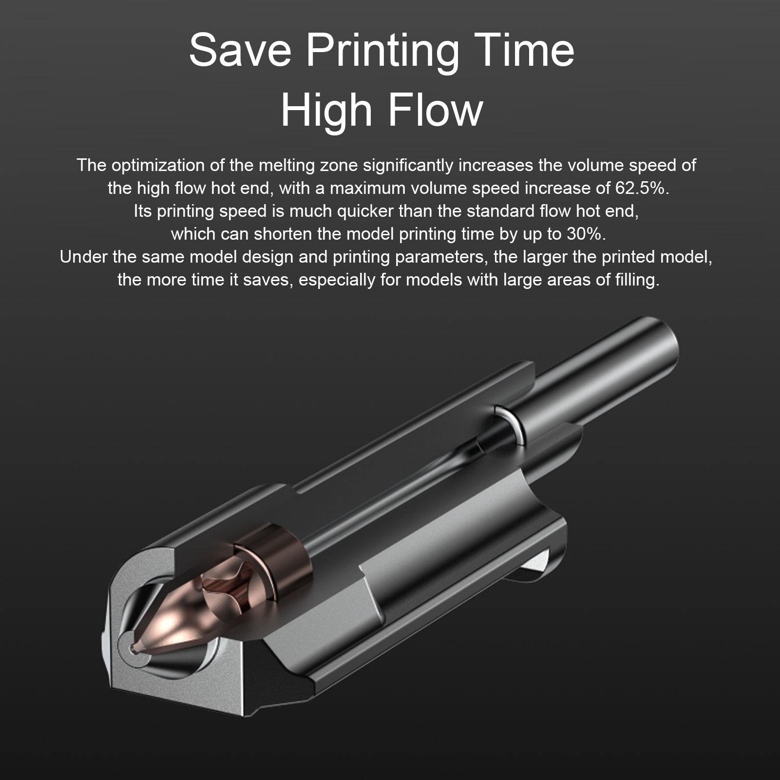 High Flow Hotend Replacement f - 3D Printing Steel recension och pris