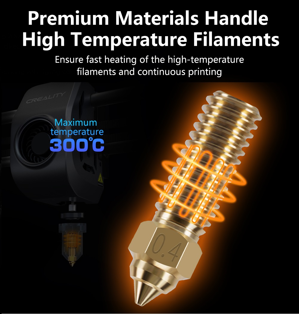 Nozzle For Creality K1 Max End - 3D Printer Nozzle Brass recension och pris