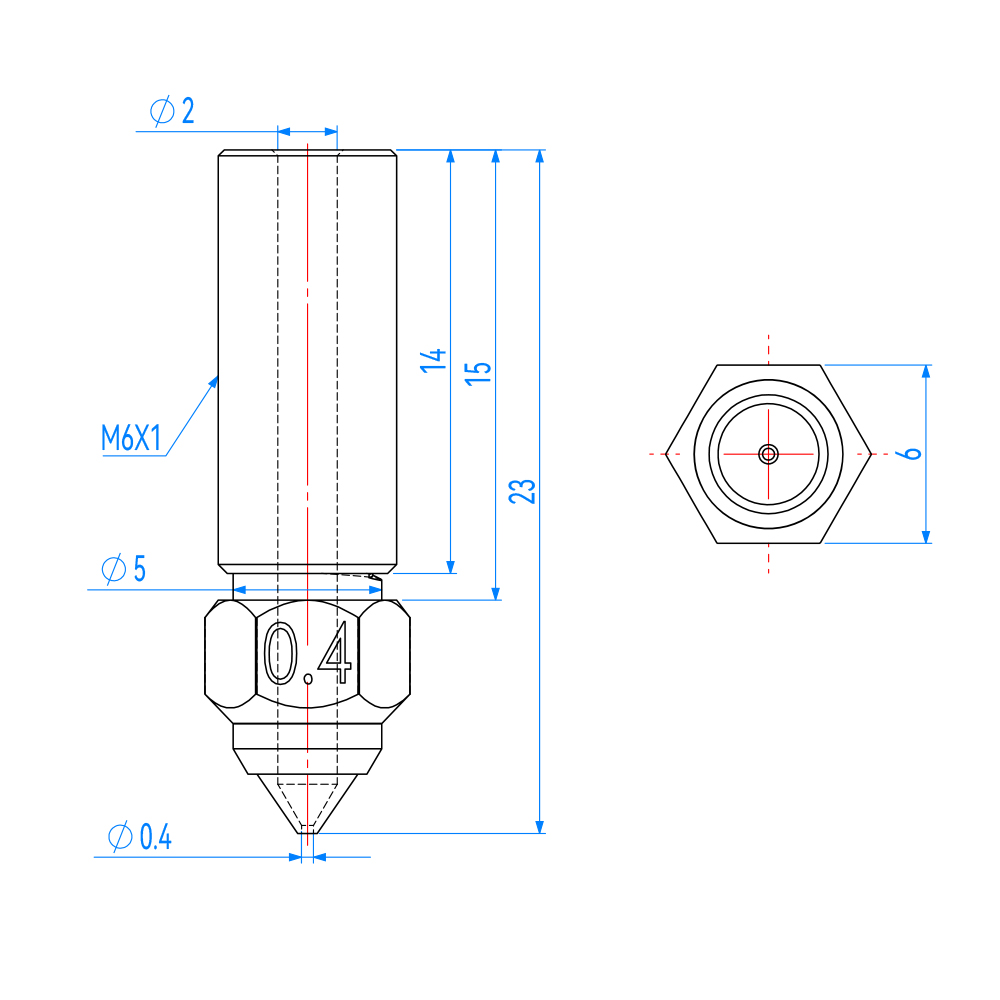 Nozzle For Creality K1 Max End - 3D Printer Nozzle Brass recension och pris