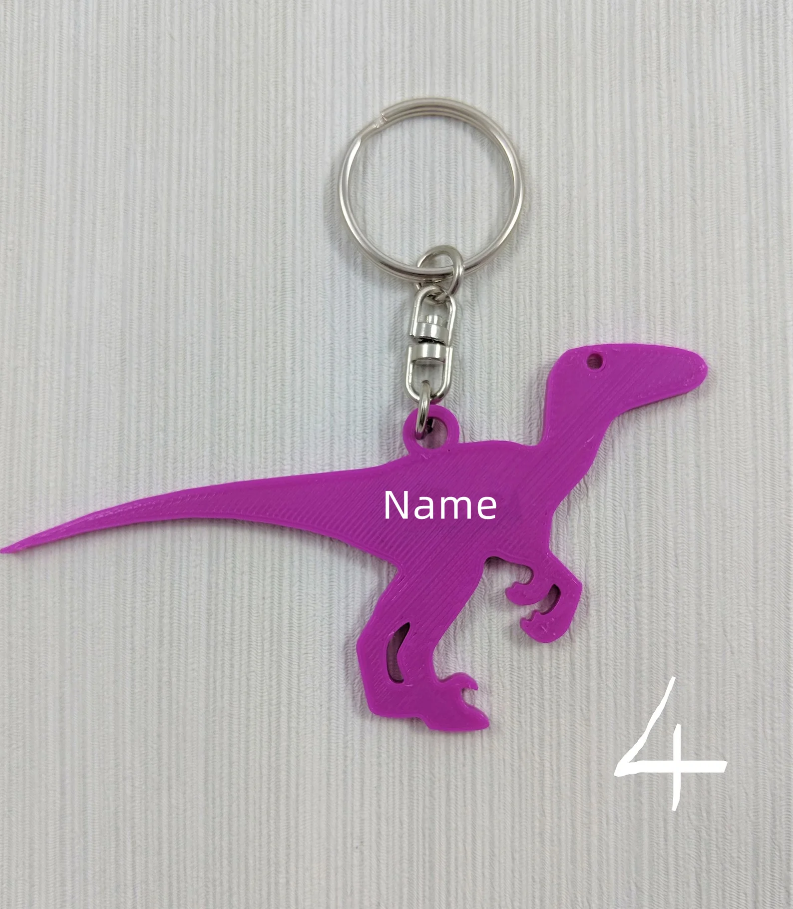 Custom Name Keychains 3D Print - 3D Printing Steel recension och pris