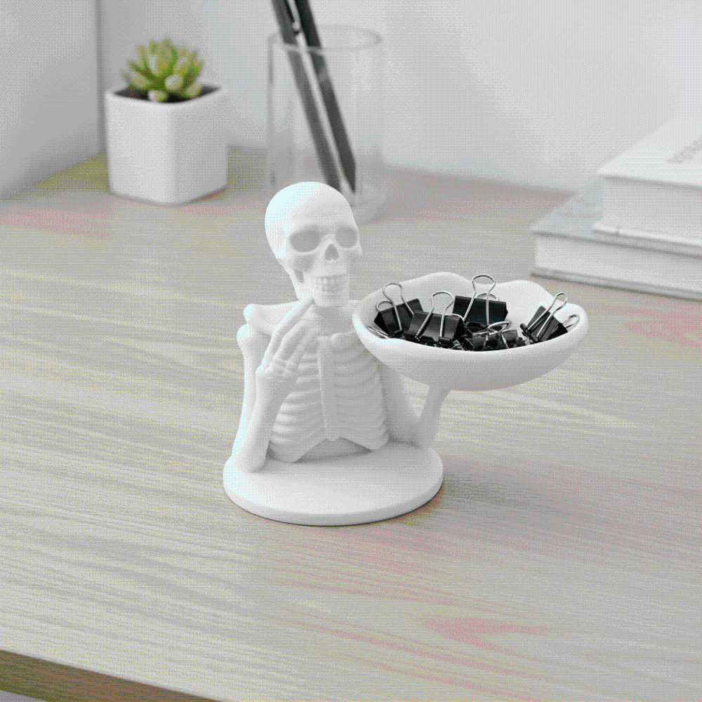 3D Printed Skeleton Candy Bowl - 3D Printing Pla recension och pris