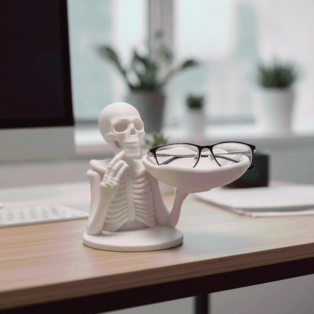 3D Printed Skeleton Candy Bowl - 3D Printing Pla recension och pris