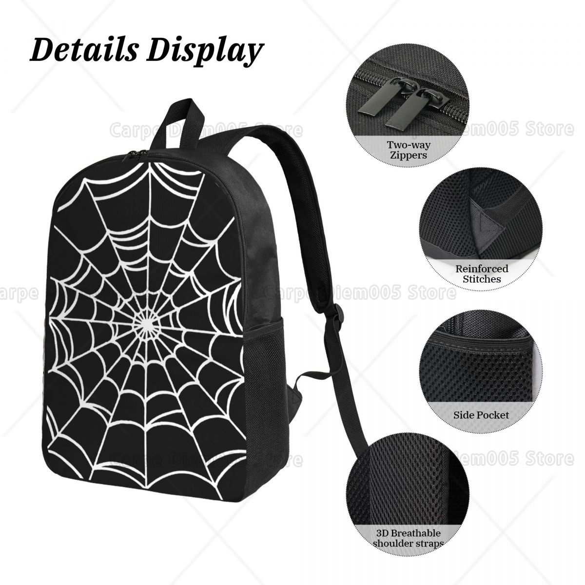 Black Web Spider Prints Backpa - 3D Printing Pen For Kids recension och pris
