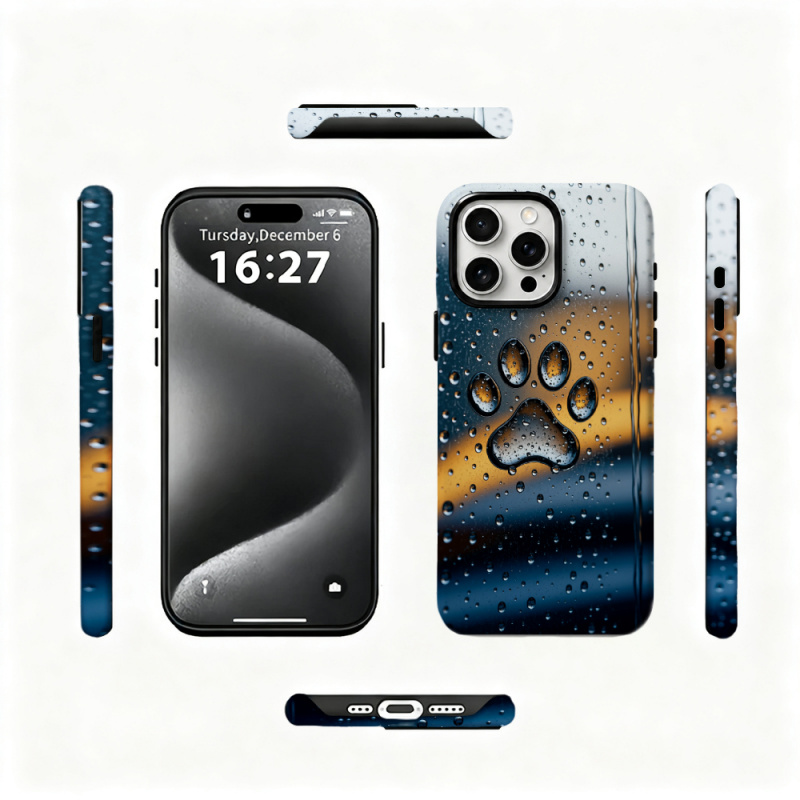 2 in 1 Paw Print Phone Case Fo - 3D Printing Iphone recension och pris