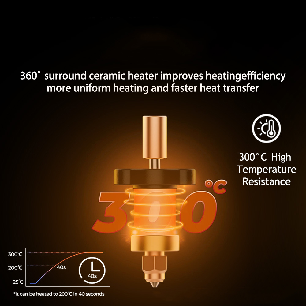 Hotend For Ender 3 V3 KE Ceram - 3D Printer Nozzle Brass recension och pris