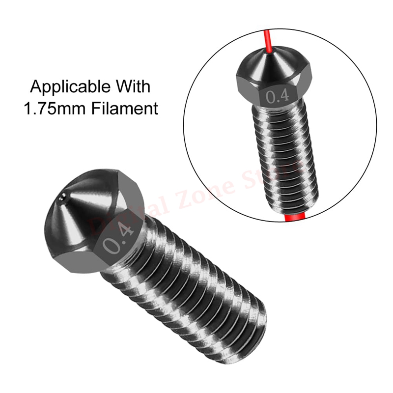 10pcs V6 Hardened Steel Volcan - 3D Printing Cnc recension och pris