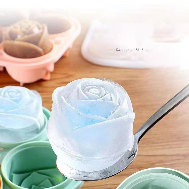 3D Rose Ice Molds 4 Holes Ice  - 3D Printing With Silicone recension och pris