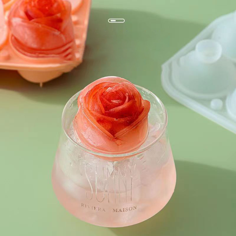 3D Rose Ice Molds 4 Holes Ice  - 3D Printing With Silicone recension och pris