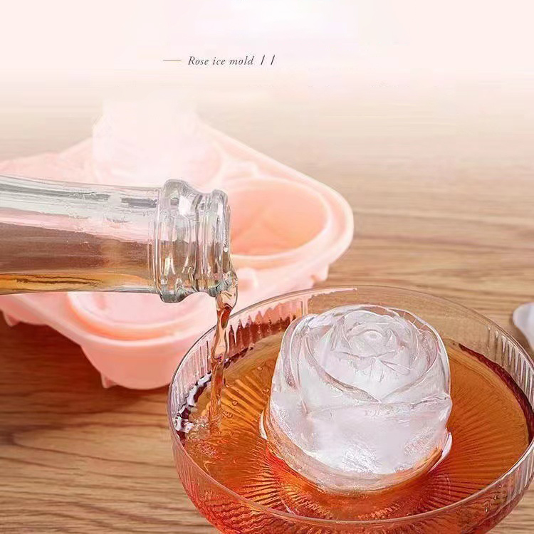 3D Rose Ice Molds 4 Holes Ice  - 3D Printing With Silicone recension och pris