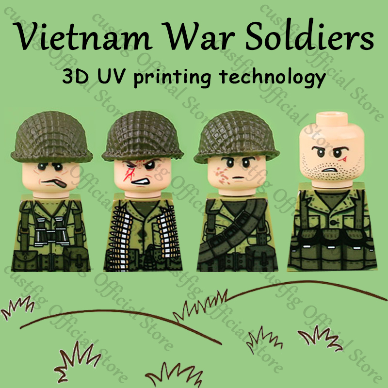 WW2 Soldier Figures Weapon 3D  - 3D Printing Lego Bricks recension och pris