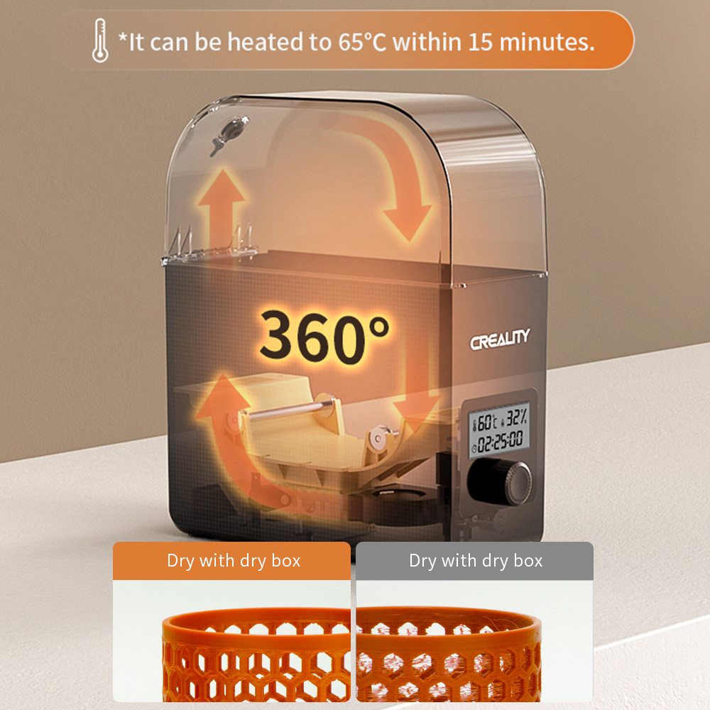 Creality Filament Dryer Upgrad - Carbon Fiber Filament recension och pris
