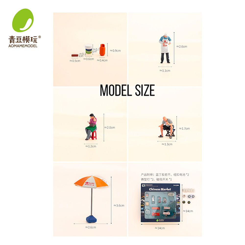1/64 Night market s Model Kit- - 3D Printing Material recension och pris