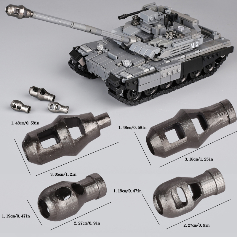 MOC Tank Muzzle Brake 3D Print - 3D Printing Lego Bricks recension och pris