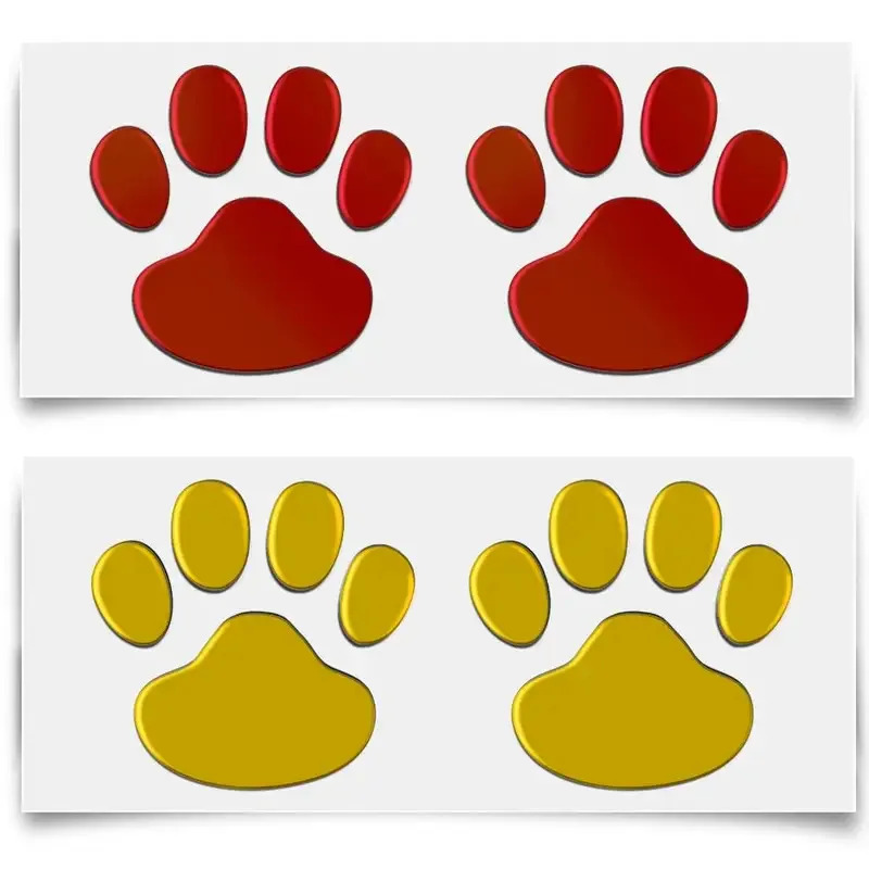 1/4Pairs 3D Stickers Paw Anima - 3D Printing Quote recension och pris