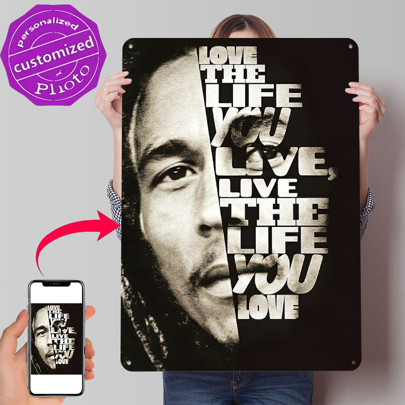 Bob Marley Quote Poster Retro  - 3D Printing Quote recension och pris