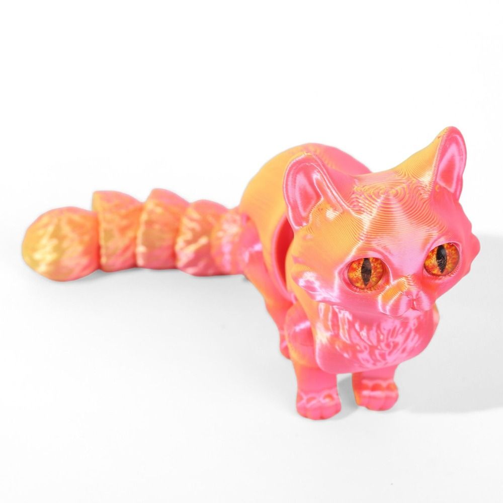 Big Eyes 3D Printed Cat Model  - 3D Printing Material recension och pris