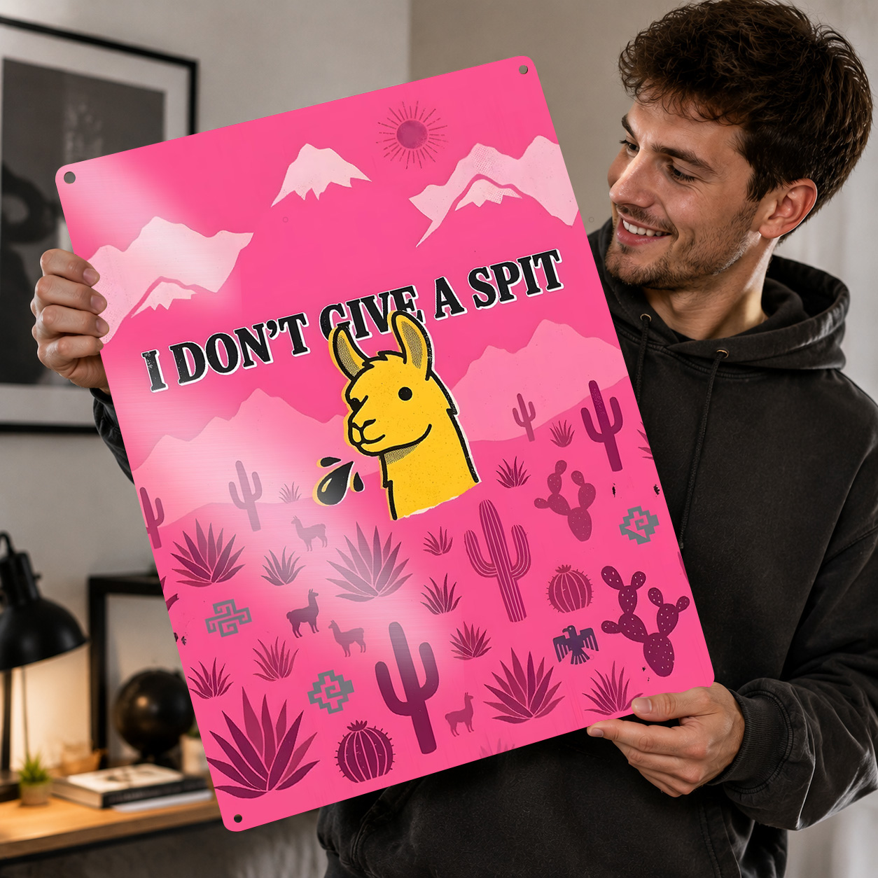Llama Spitting Funny Quote 'I  - 3D Printing Quote recension och pris