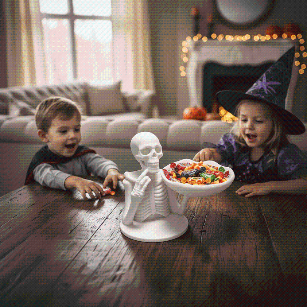 3D Printed Skeleton Candy Bowl - 3D Printing Pla recension och pris