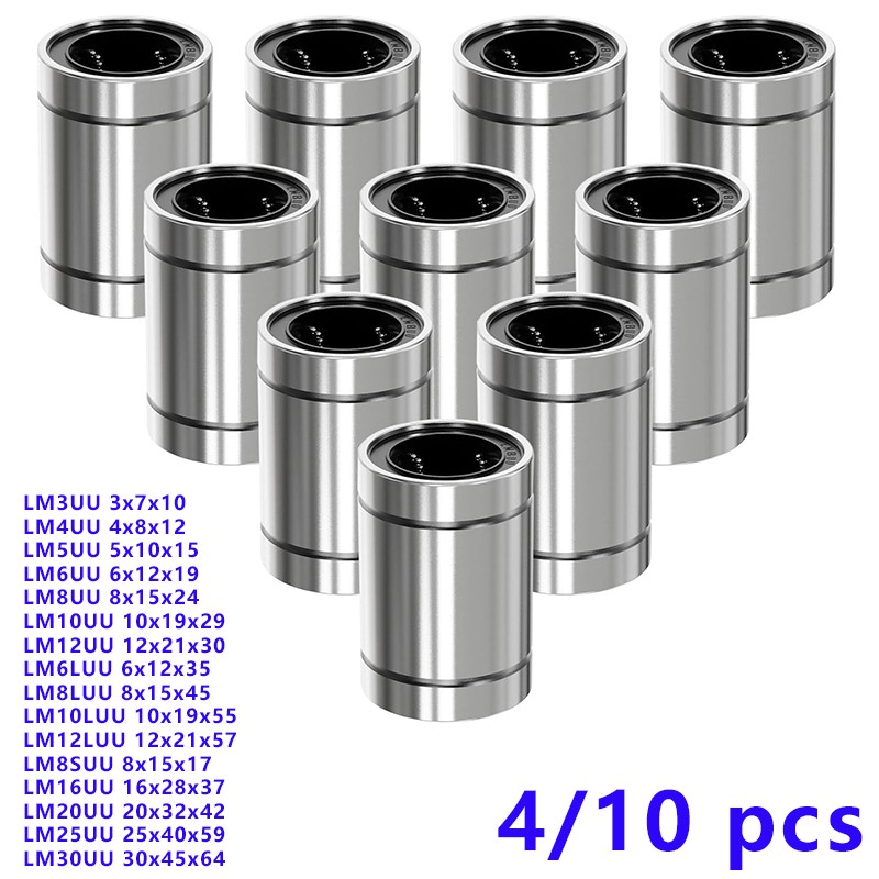 4/10PCS LM8UU LM10UU LM16UU LM - 3D Printing Guide recension och pris